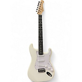 Used Harley Benton STANDARD SERIES S STYLE SSS WHITE Solid Body Electric Guitar