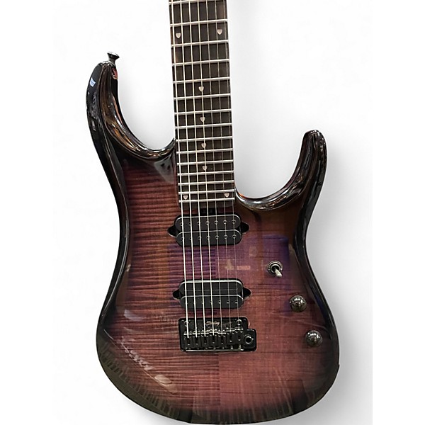 Used Sterling by Music Man JP157D John Petrucci Signature With DiMarzio Pickups Eminence Purple Solid Body Electric Guitar