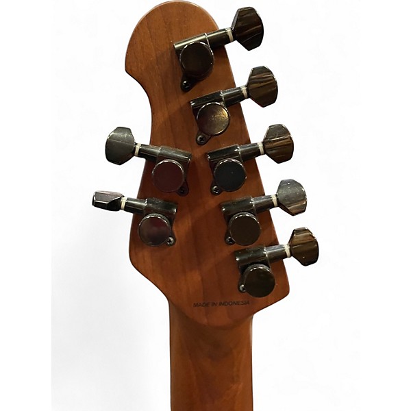 Used Sterling by Music Man JP157D John Petrucci Signature With DiMarzio Pickups Eminence Purple Solid Body Electric Guitar