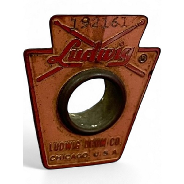 Vintage 1960s Ludwig 3 Piece Clubdate White Marine Pearl Drum Kit