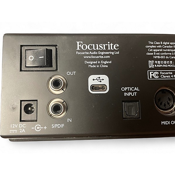 Used Focusrite Clarett 4Pre USB Audio Interface | Guitar Center