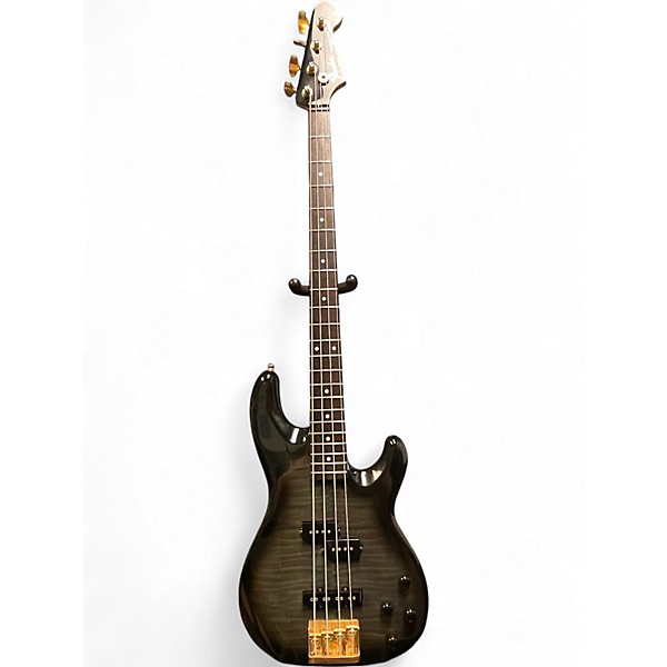 Vintage 1994 Fender P Bass Lyte Trans Black Electric Bass Guitar