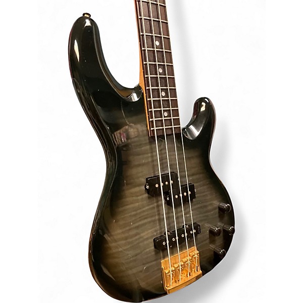 Vintage 1994 Fender P Bass Lyte Trans Black Electric Bass Guitar