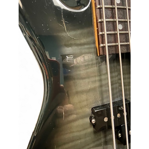 Vintage 1994 Fender P Bass Lyte Trans Black Electric Bass Guitar