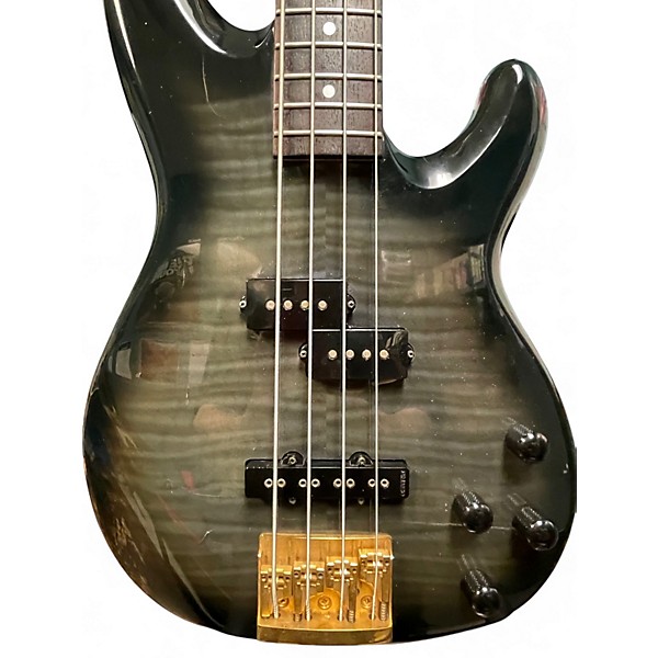 Vintage 1994 Fender P Bass Lyte Trans Black Electric Bass Guitar