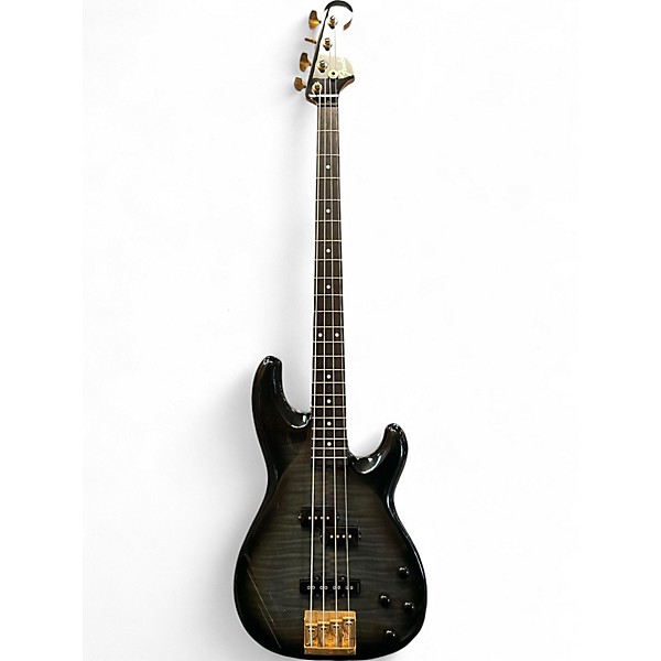 Vintage 1994 Fender P Bass Lyte Trans Black Electric Bass Guitar
