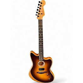 Used Fender Acoustasonic Player Jazzmaster Sunburst Acoustic Electric Guitar