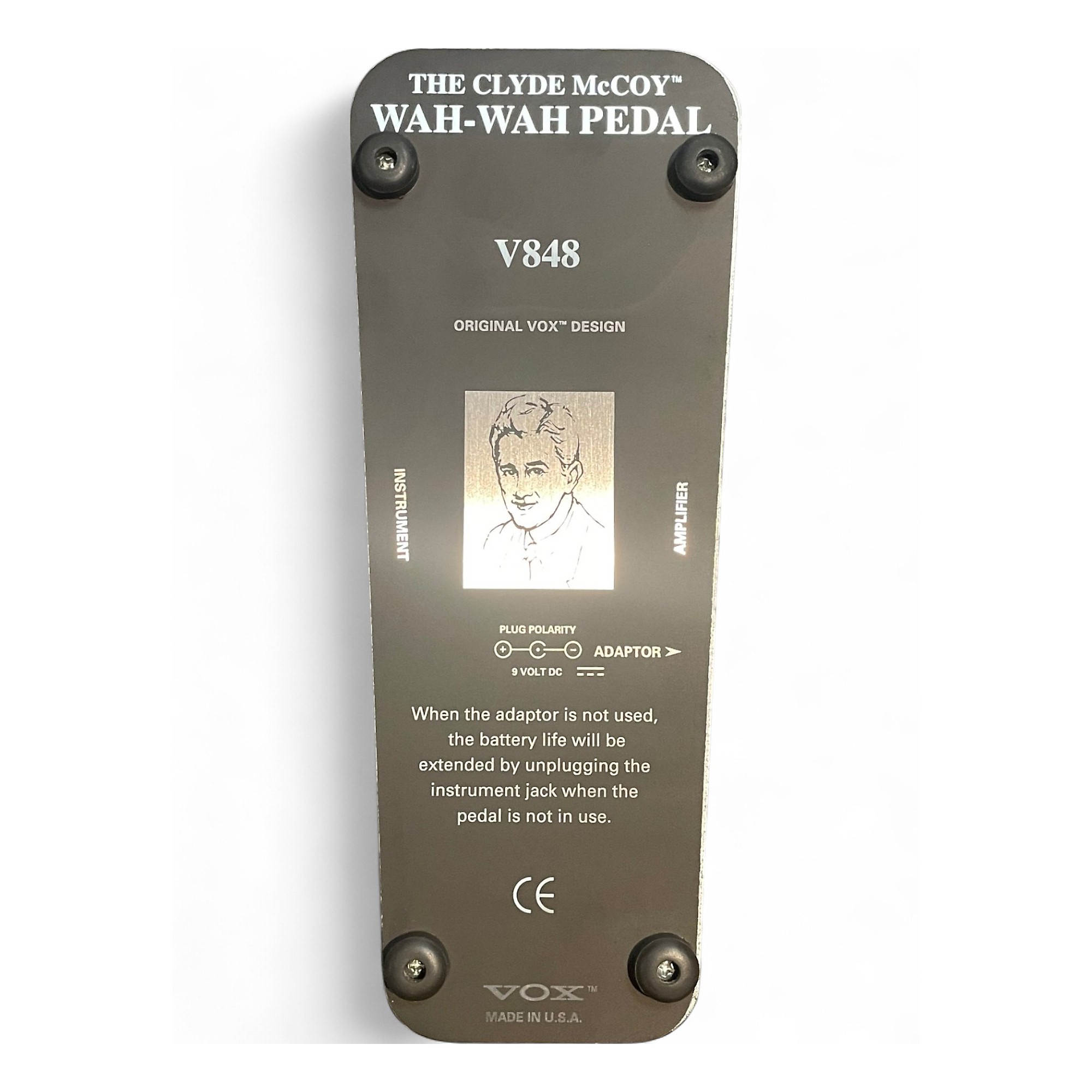 VOX THE CLYDE McCOY V848 ワウペダル The VOX Showroom -- Vox V848 Clyde McCoy Wah Wah Pedal