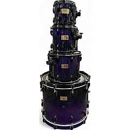Used Pearl 4 Piece Masters studio dark purple lacquer Drum Kit