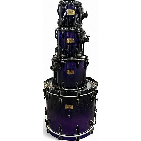 Used Pearl 4 Piece Masters studio dark purple lacquer Drum Kit