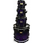 Used Pearl 4 Piece Masters studio dark purple lacquer Drum Kit thumbnail