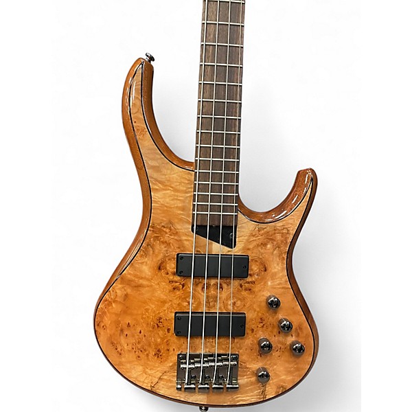 Used MTD KINGSTON Z4 QUILT TOP NATURAL Electric Bass Guitar