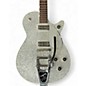 Used 2019 Gretsch Guitars G6192T-PE Player's Edition Duo Jet Silver Sparkle Hollow Body Electric Guitar thumbnail