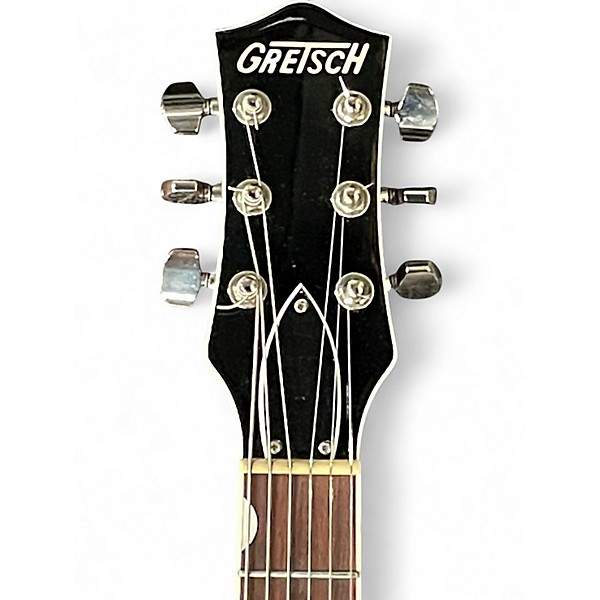 Used 2019 Gretsch Guitars G6192T-PE Player's Edition Duo Jet Silver Sparkle Hollow Body Electric Guitar