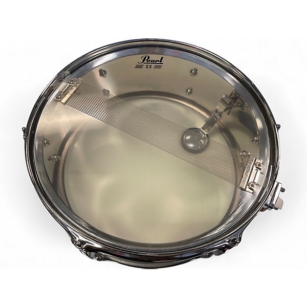 Used Pearl 5X14 Steel Shell Snare Chrome Drum