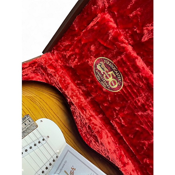 Used 2004 Fender masterbuilt relic stratocaster dennis galuszka 1954 reissue 2 Color Sunburst Solid Body Electric Guitar