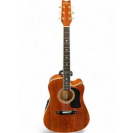 Used Washburn D17CES BR Antique Natural Acoustic Electric Guitar