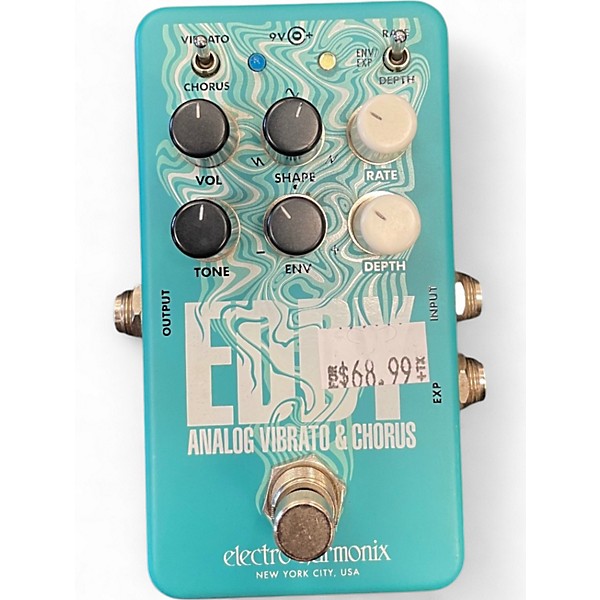 Used Electro-Harmonix Eddy Analog Vibrato Chorus Effect