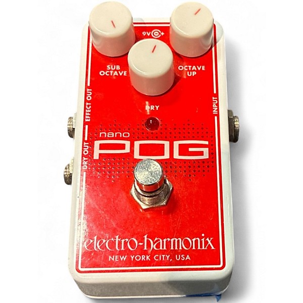 Used Electro-Harmonix Nano POG Polyphonic Octave Generator Effect Pedal