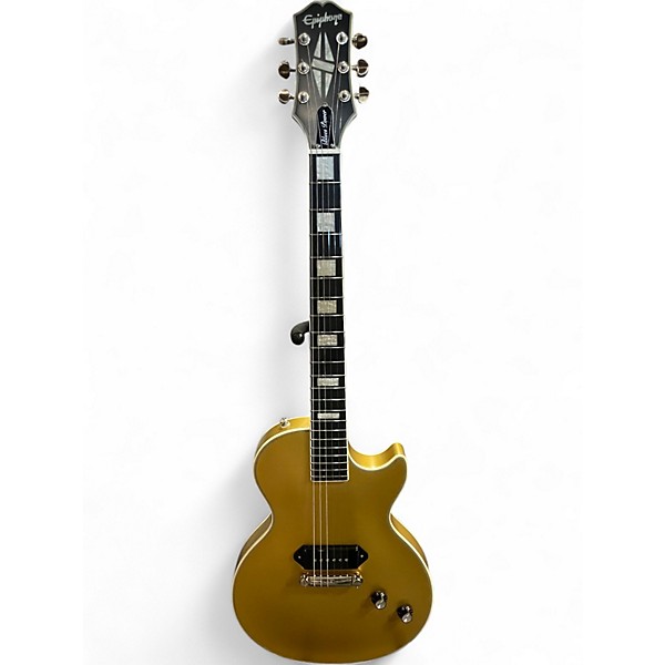 Used 2023 Epiphone Jared James Nichols "Old Glory" Les Paul Custom Gold Solid Body Electric Guitar