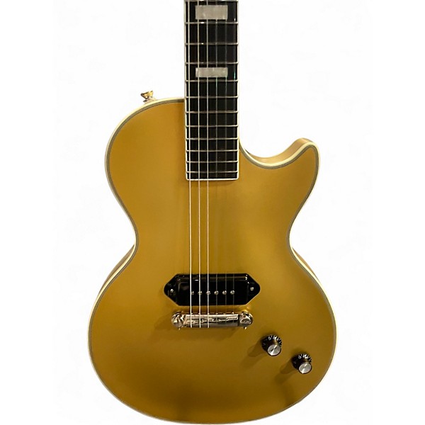 Used 2023 Epiphone Jared James Nichols "Old Glory" Les Paul Custom Gold Solid Body Electric Guitar
