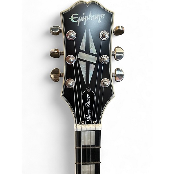 Used 2023 Epiphone Jared James Nichols "Old Glory" Les Paul Custom Gold Solid Body Electric Guitar