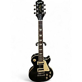 Used 2023 Epiphone Les Paul Classic Black Solid Body Electric Guitar