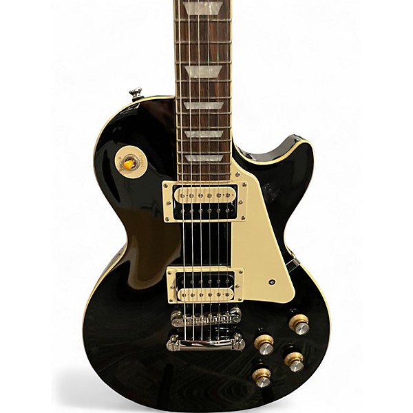 Used 2023 Epiphone Les Paul Classic Black Solid Body Electric Guitar