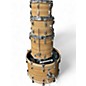 Used Ludwig 4 Piece butcher block Natural Drum Kit thumbnail