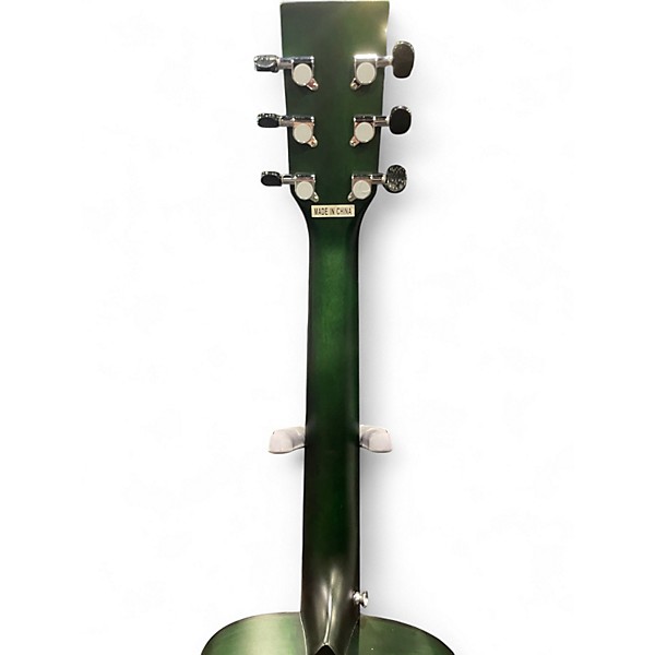 Used Winzz AF H00LL BL 36 Green Acoustic Guitar