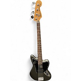 Used Squier Affinity Jaguar Bass Black and Silver Electric Bass Guitar