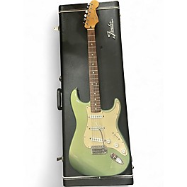 Used Fender Standard Stratocaster green Solid Body Electric Guitar
