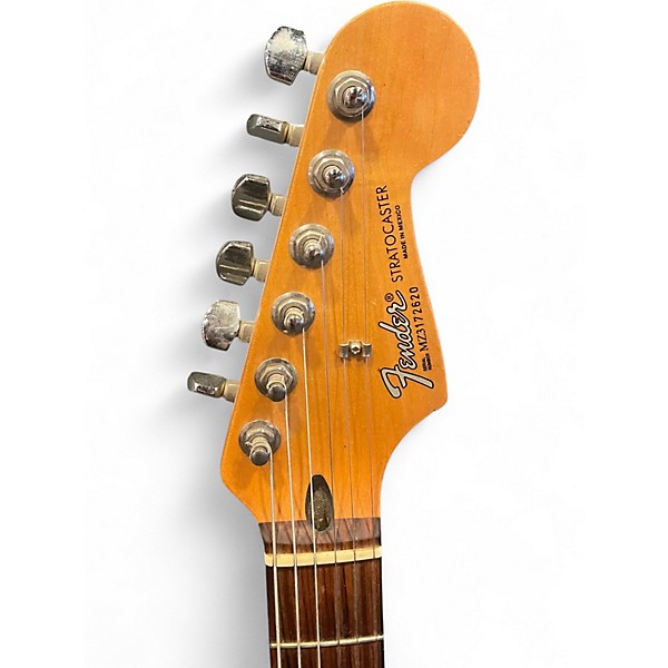 Used Fender Standard Stratocaster green Solid Body Electric Guitar