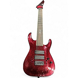 Used ESP LTD SC-608B Red Sparkle Solid Body Electric Guitar