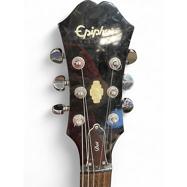 Used Epiphone Dot Black Hollow Body Electric Guitar Black