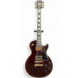 Vintage 1990s Gibson Les Paul Custom Burgundy Solid Body Electric Guitar