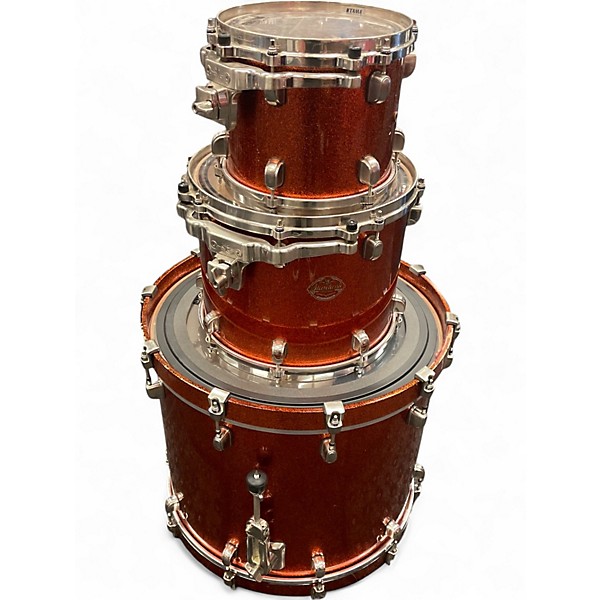 Used TAMA 3 Piece Starclassic orange sparkle Drum Kit