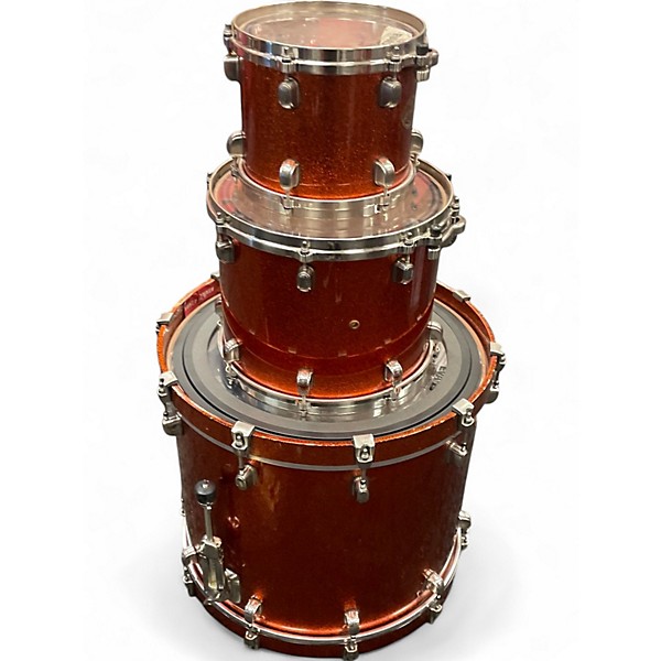 Used TAMA 3 Piece Starclassic orange sparkle Drum Kit