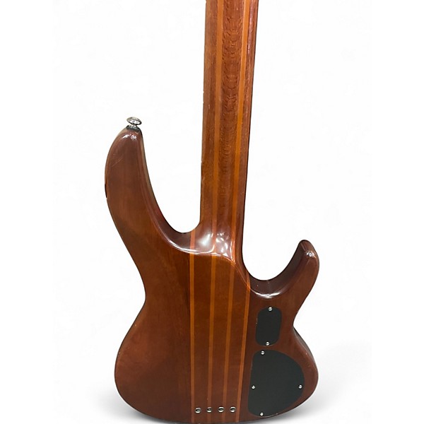 Used ESP LTD D-4 Lefty Walnut Electric Bass Guitar
