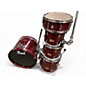 Used Pearl 5 Piece Export Wine Red Drum Kit thumbnail
