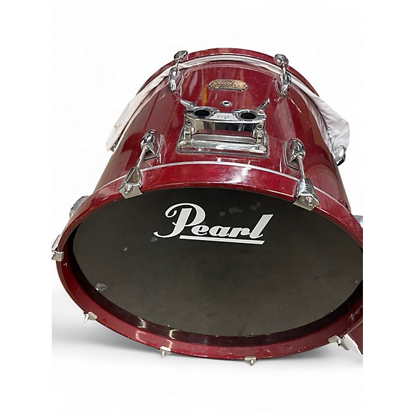 Used Pearl 5 Piece Export Wine Red Drum Kit