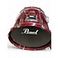 Used Pearl 5 Piece Export Wine Red Drum Kit