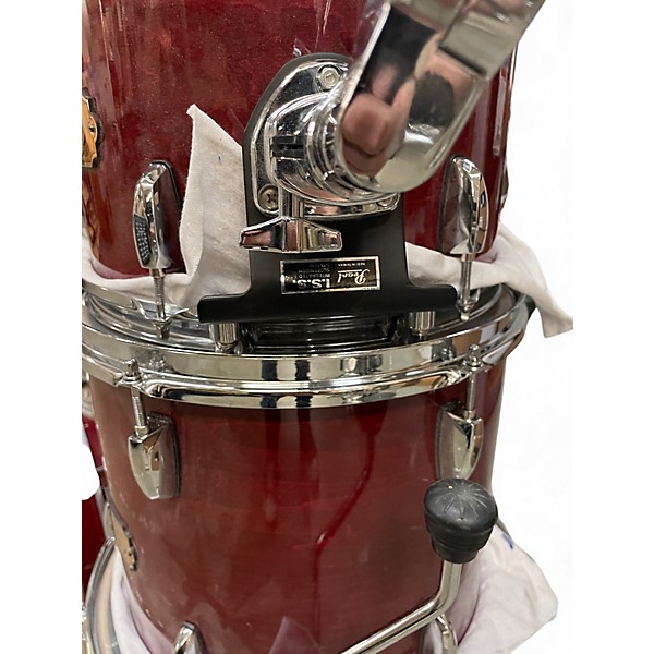 Used Pearl 5 Piece Export Wine Red Drum Kit