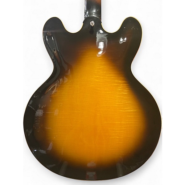 Used Gibson ESDTVSNH1 Custom Shop 335 Sunburst Hollow Body Electric Guitar