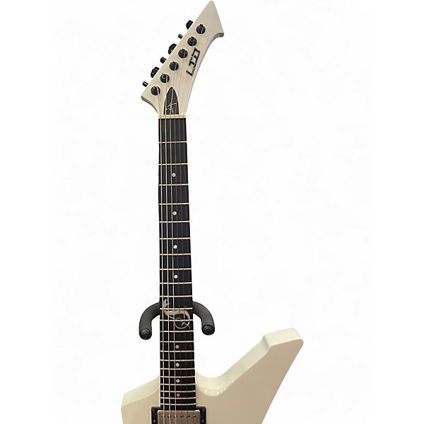 Used ESP LTD James Hetfield Snakebyte White Solid Body Electric Guitar