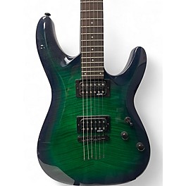 Used Schecter Guitar Research C6 ELITE AQUA BURST Solid Body Electric Guitar