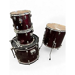 Used Miscellaneous 4 Piece Drum kit Red Drum Kit