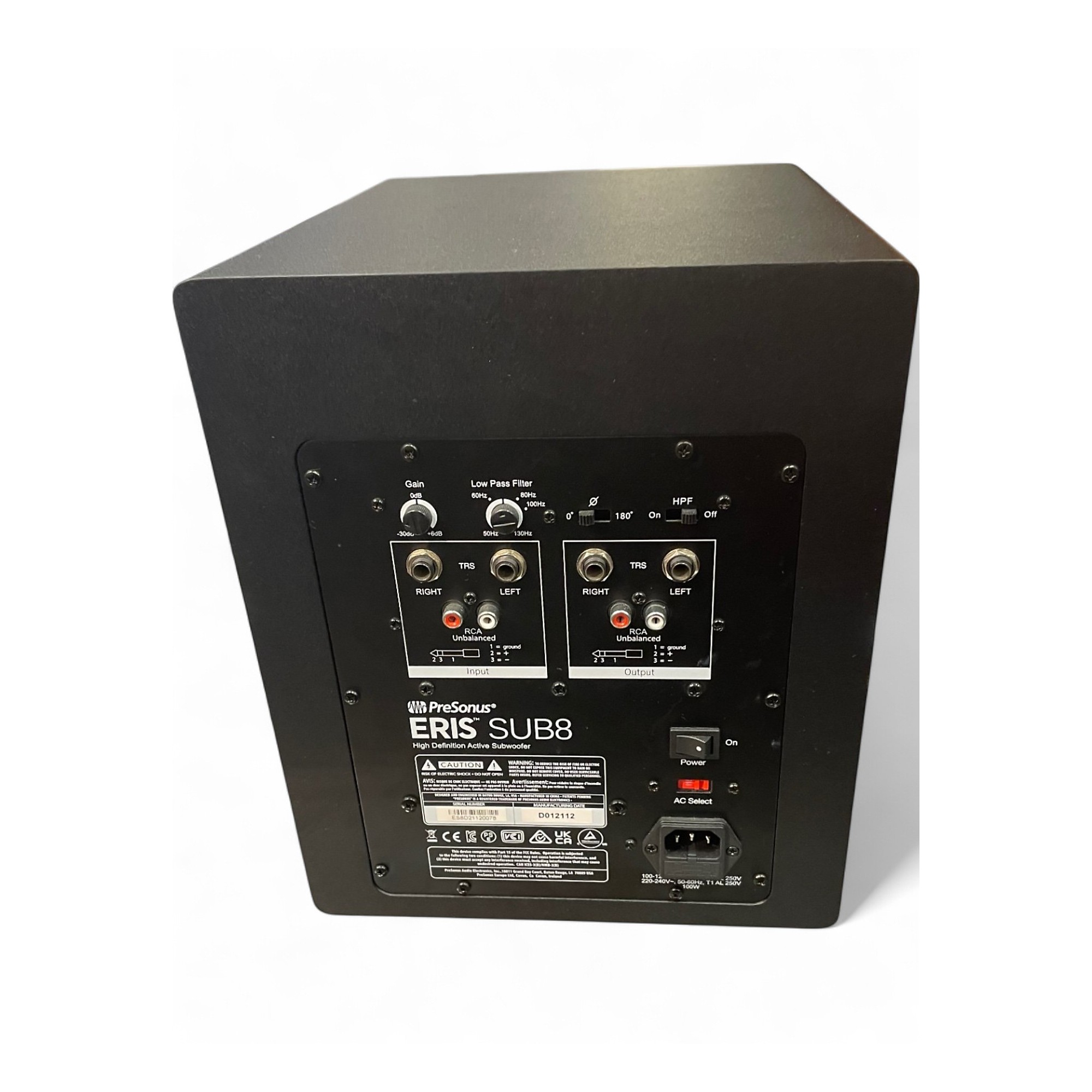 Used PreSonus Eris Sub8 Subwoofer | Guitar Center