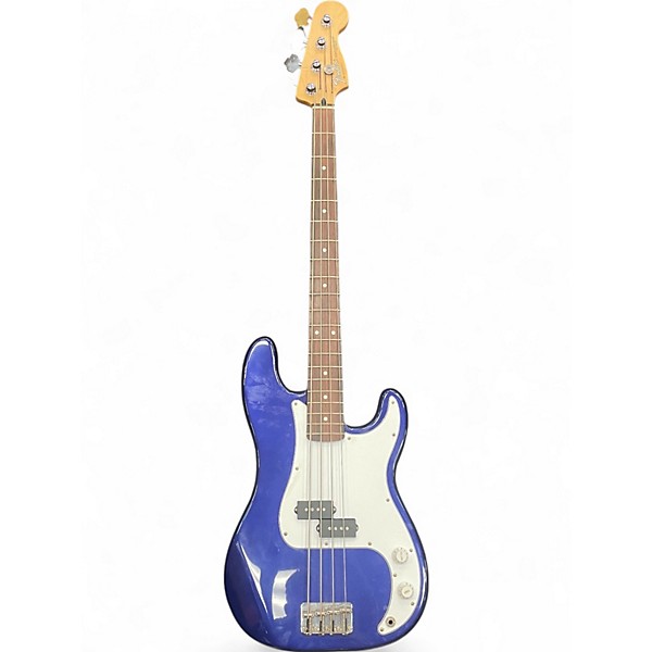 Used Fender Standard Precision Bass Blue Electric Bass Guitar