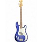 Used Fender Standard Precision Bass Blue Electric Bass Guitar thumbnail